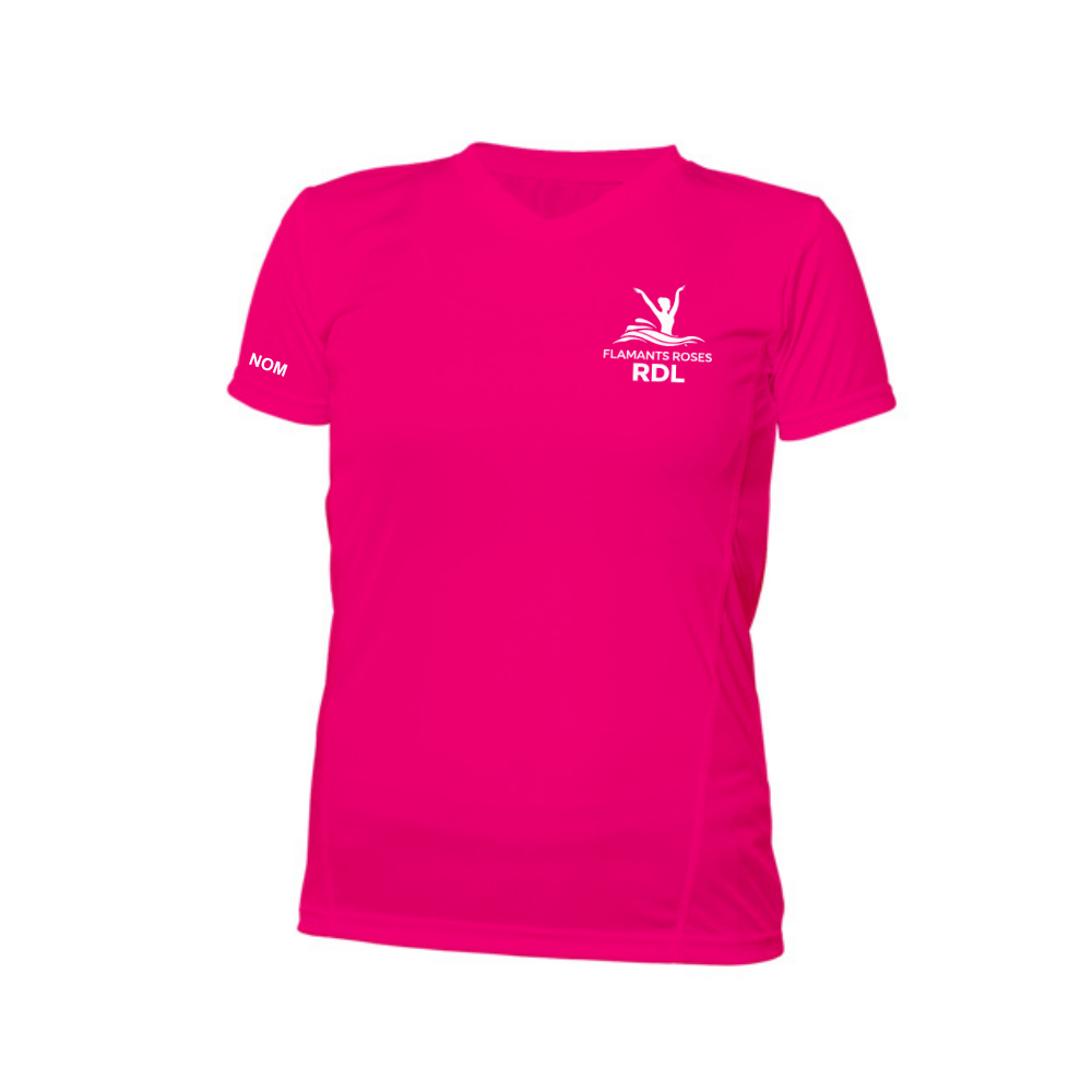 Flamants Roses - Chandail technique à manches courtes - Féminin - Rose