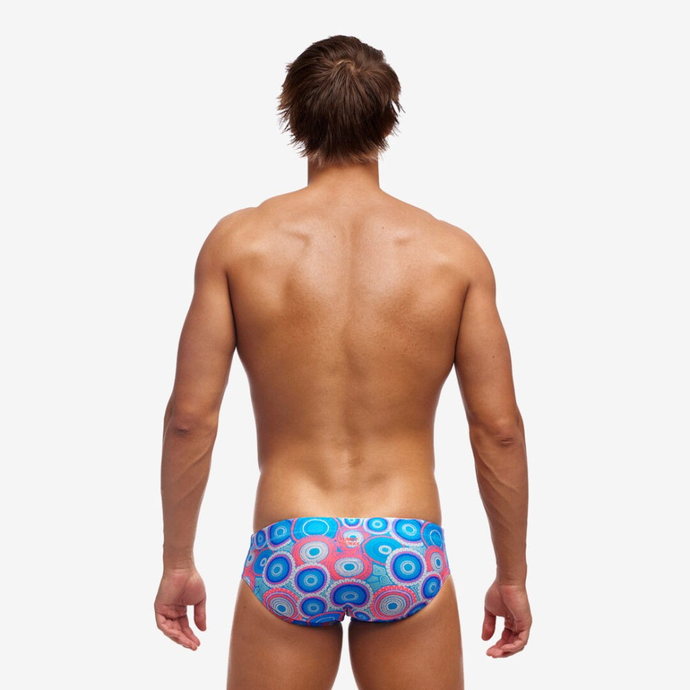 FUNKY Classic Brief - Men's Training Swimwear - BUNDJALUNG BLUE