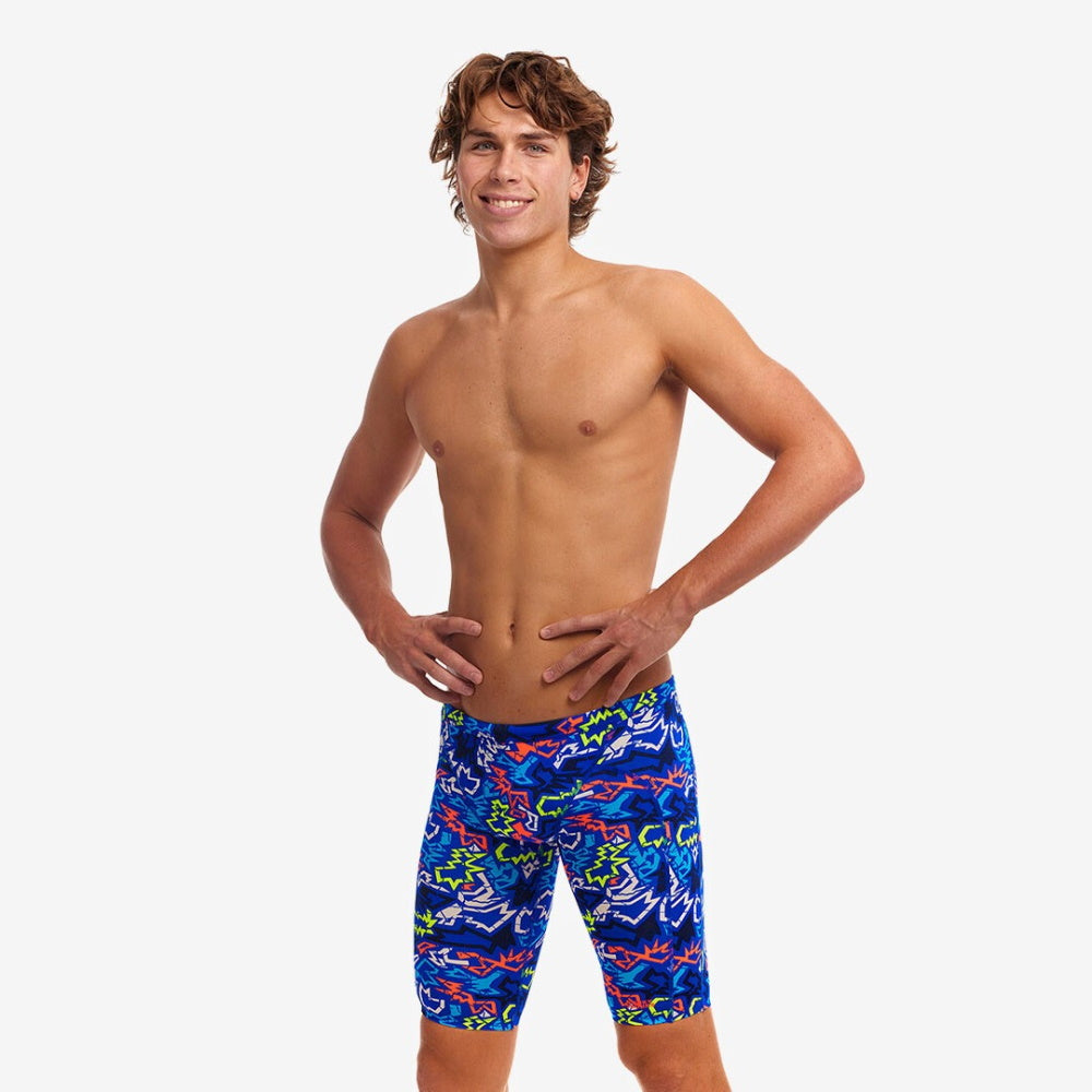 FUNKY Jammer - Men's Training Swimwear - TRUE BLUEY