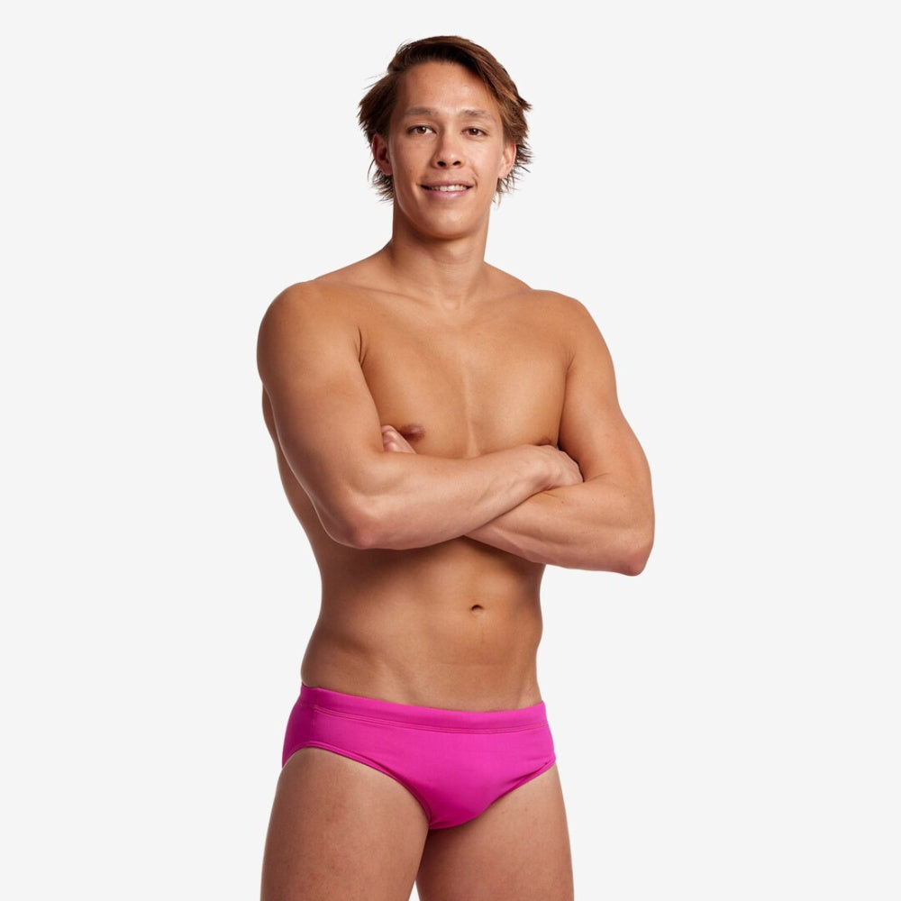 FUNKY Classic Brief - Men's Training Swimwear - STILL PINK