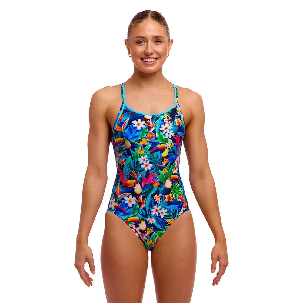 FUNKITA - Diamond Back - One-Piece - Women's Training Swimwear - BIRDIE WORDIE