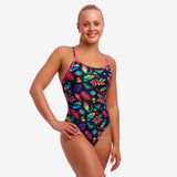 FUNKITA - Diamond Back - One-Piece - Women's Training Swimwear - LOST LEAF