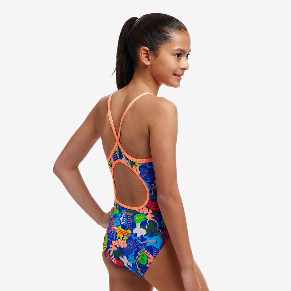 FUNKITA Diamond Back - Maillot d'entraînement pour filles - BLUES BABY