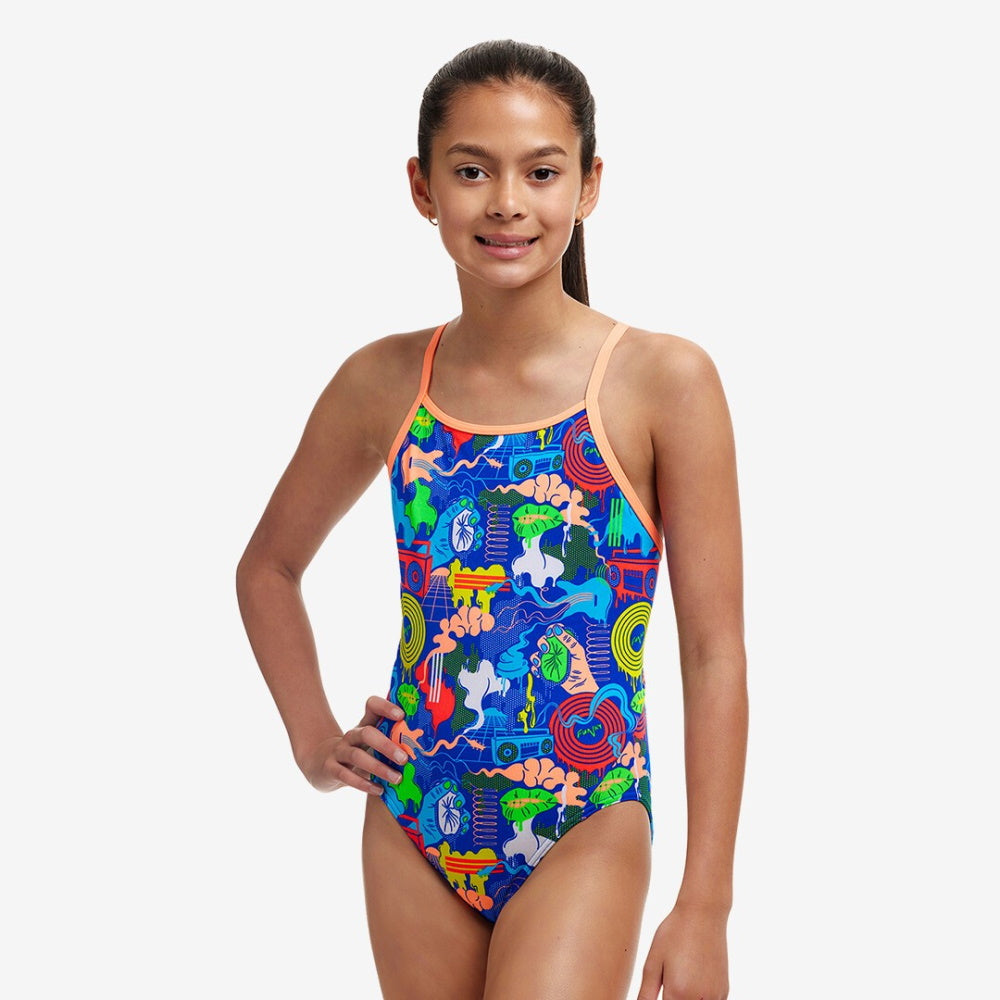 FUNKITA Diamond Back - Maillot d'entraînement pour filles - BLUES BABY