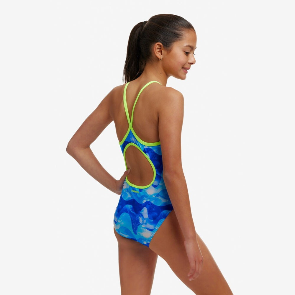 FUNKITA Diamond Back - Maillot d'entraînement pour filles - DIVE IN