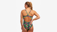 FUNKITA - Diamond Back - One-Piece - Women's Training Swimwear - Dot Matrix