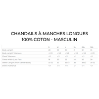 Chandail à manches longues en coton - Masculin - Blanc