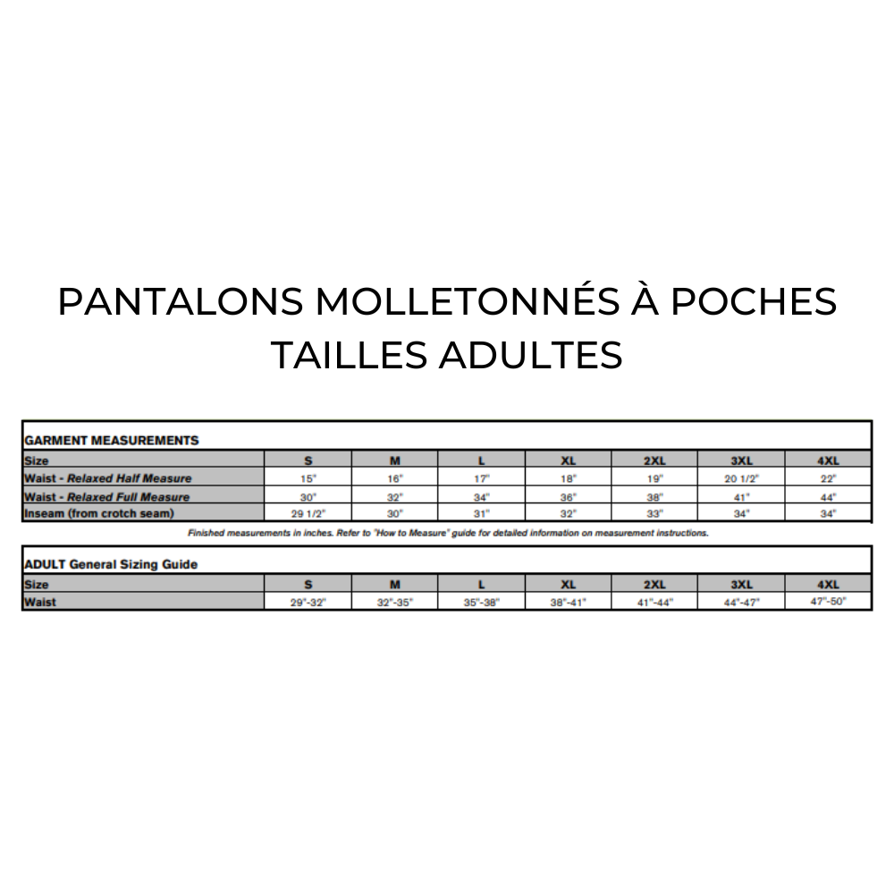 Nixines - Pantalon molletonné à poches - Adulte - Gris