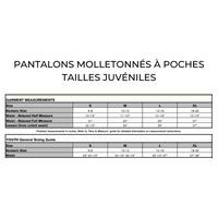 ETM - Pantalon molletonné à poches - Juvénile - Noir