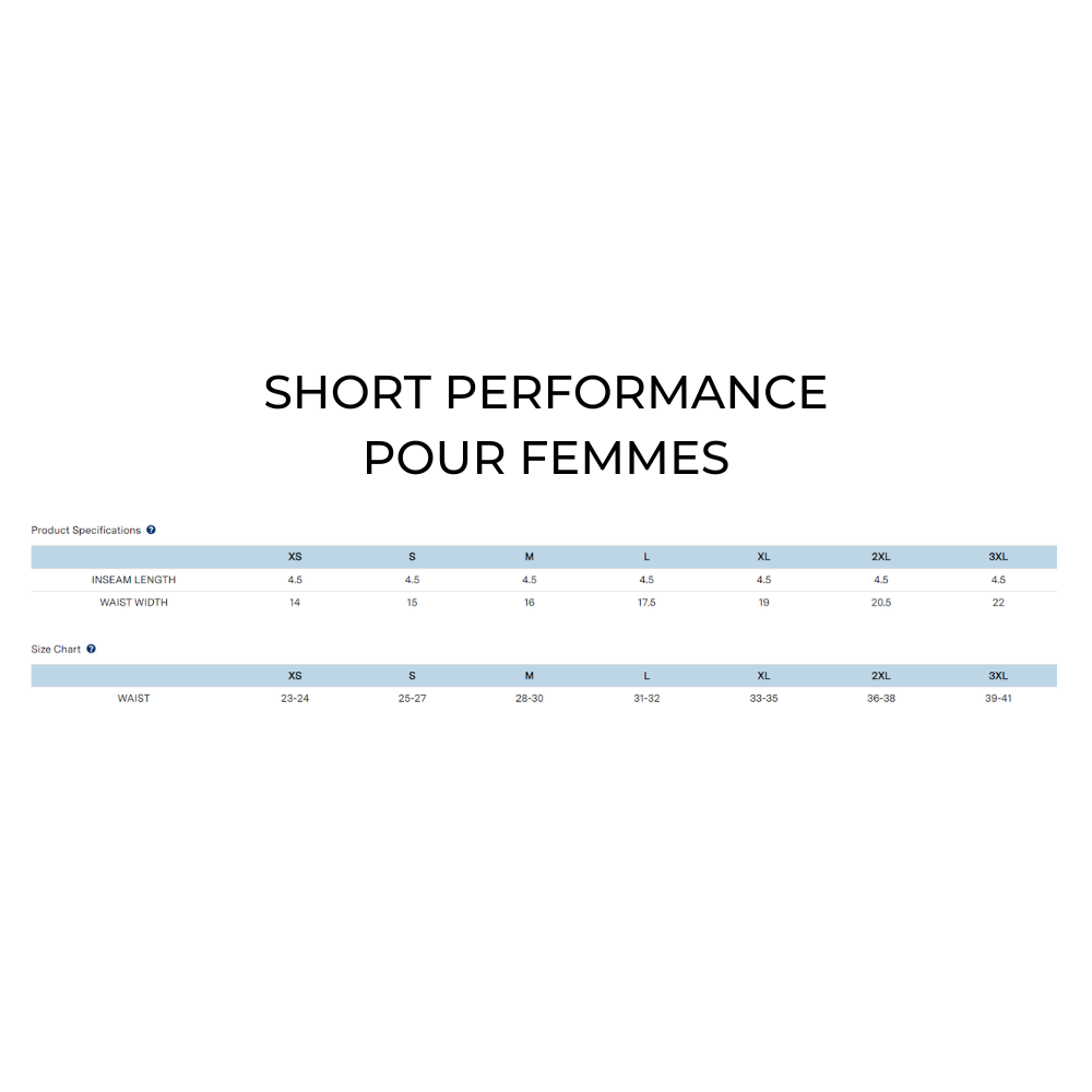 Nixines - Short de performance pour femmes - Noir