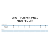 Short de performance pour femmes - Noir