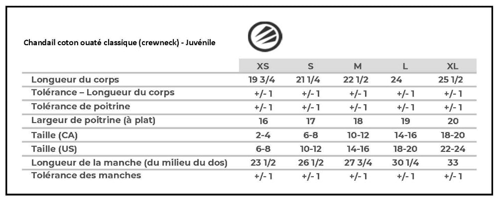 Chandail molleton (coton ouaté) - Juvénile - Noir