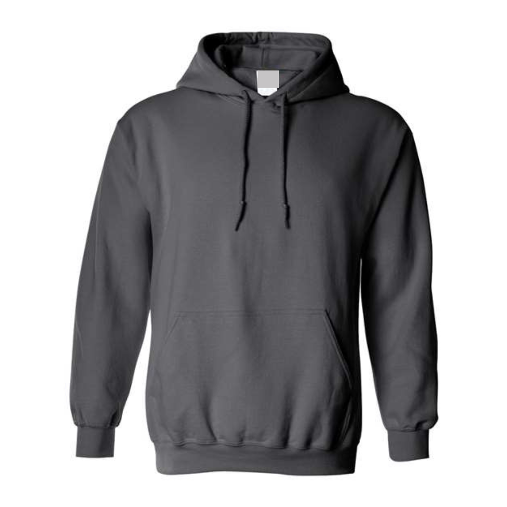 Chandail molleton à capuchon (Kangourou/Hoodie) - Adulte - Charbon