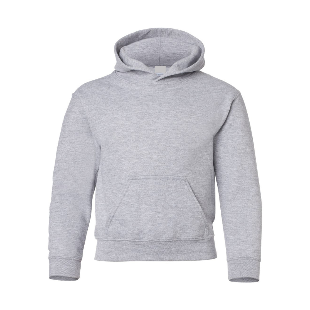 Chandail molleton à capuchon (Kangourou/Hoodie) - Juvénile - Gris sport