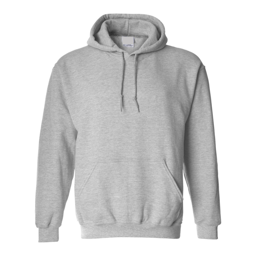 Chandail molleton à capuchon (Kangourou/Hoodie) - Adulte - Gris sport