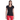 Short sleeve tee in deep v -collar bamboo - Women's cut - Black