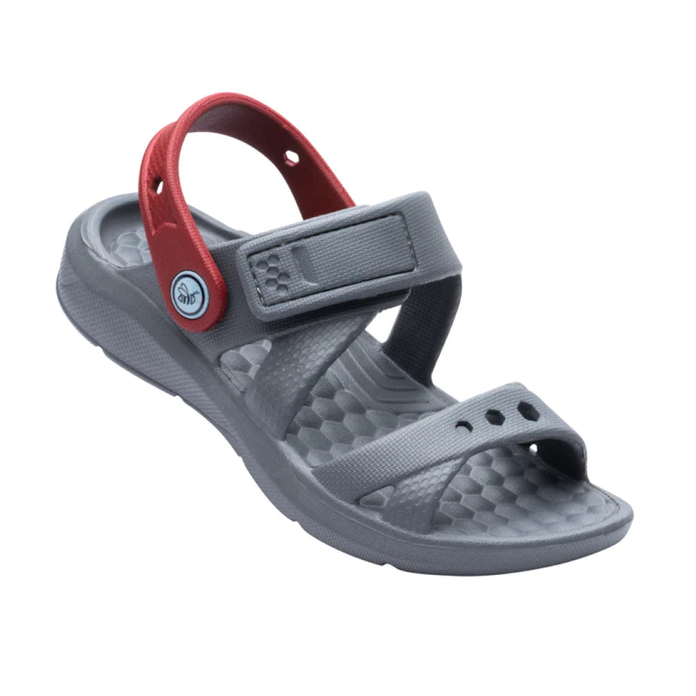 Joybees - Kids' Adventure Sandal - Charcoal / Red