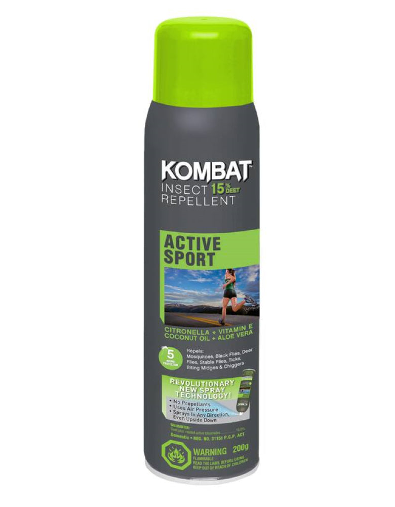 KOMBAT - Répulsif d'insectes - Active / Sport - 15% Deet