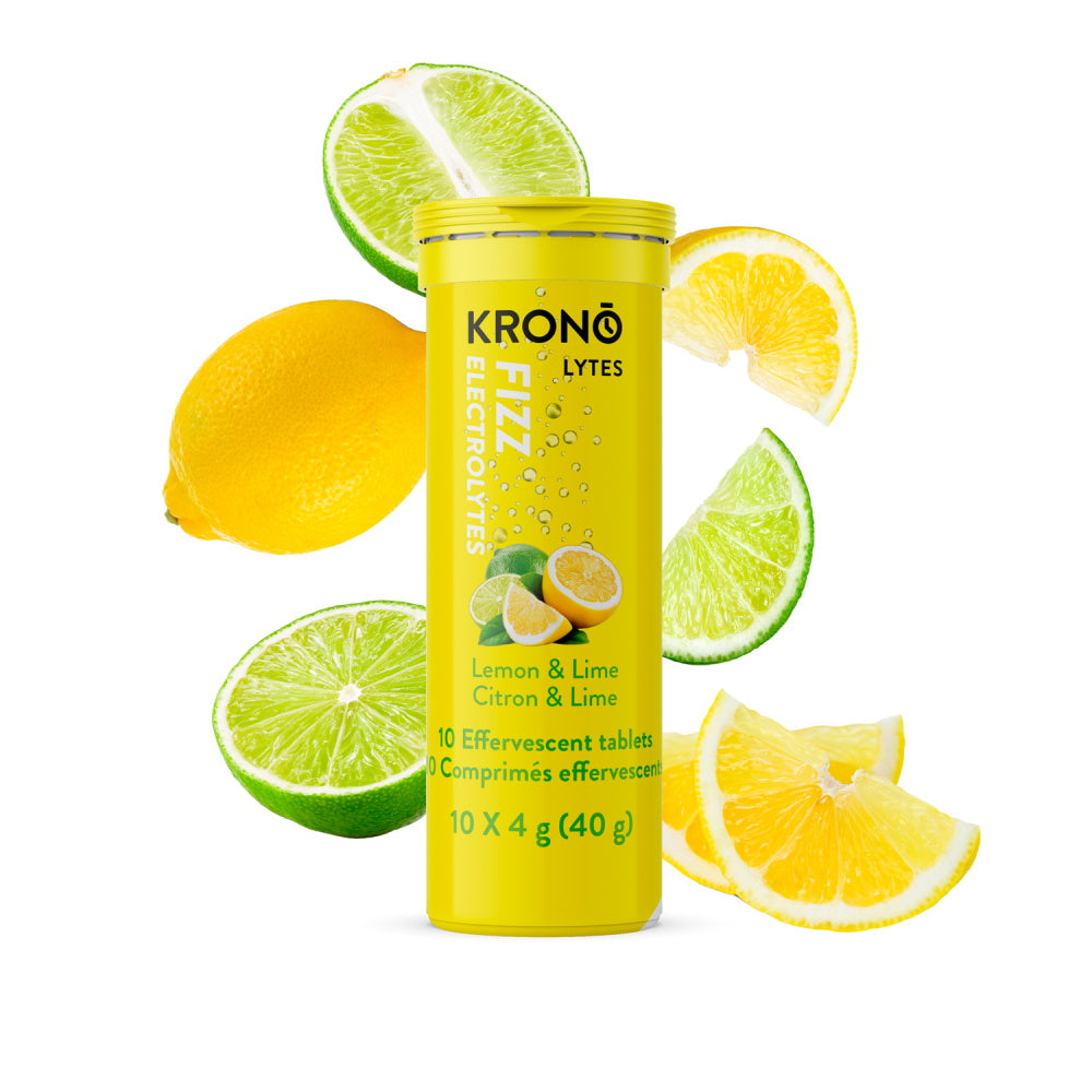 KRONO - FIZZ - Electrolytes - Effervescent Tablets - Lemon and Lime