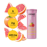 KRONO - FIZZ - Tablettes effervescentes d'électrolytes - Limonade Rose