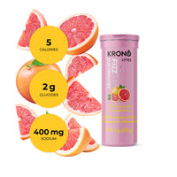 KRONO - FIZZ - Tablettes effervescentes d'électrolytes - Limonade Rose