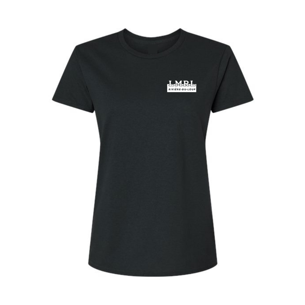 Short-sleeved cotton sweater - Feminine - Black