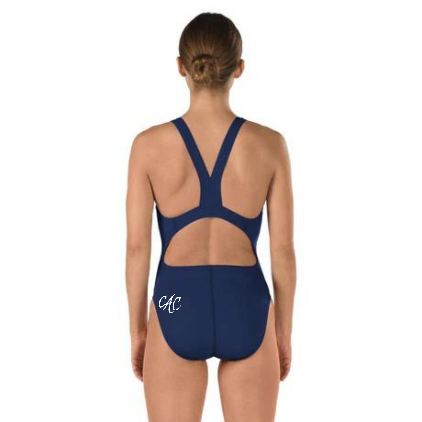 Club Aquatique Charlesbourg - Speedo Solid Super Pro Back Endurance+ - Maillot d’entraînement pour femmes - Marine (412)