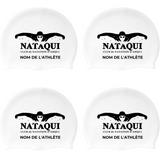 Nataqui - Custom Silicone Swim Caps - White