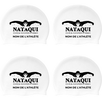 Nataqui - Custom Silicone Swim Caps - White