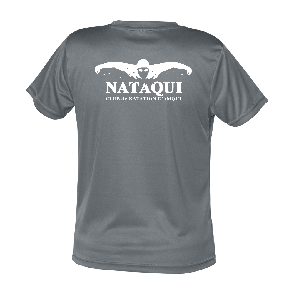 NATAQUI - Technical short-sleeved tee - Kids - Dark grey