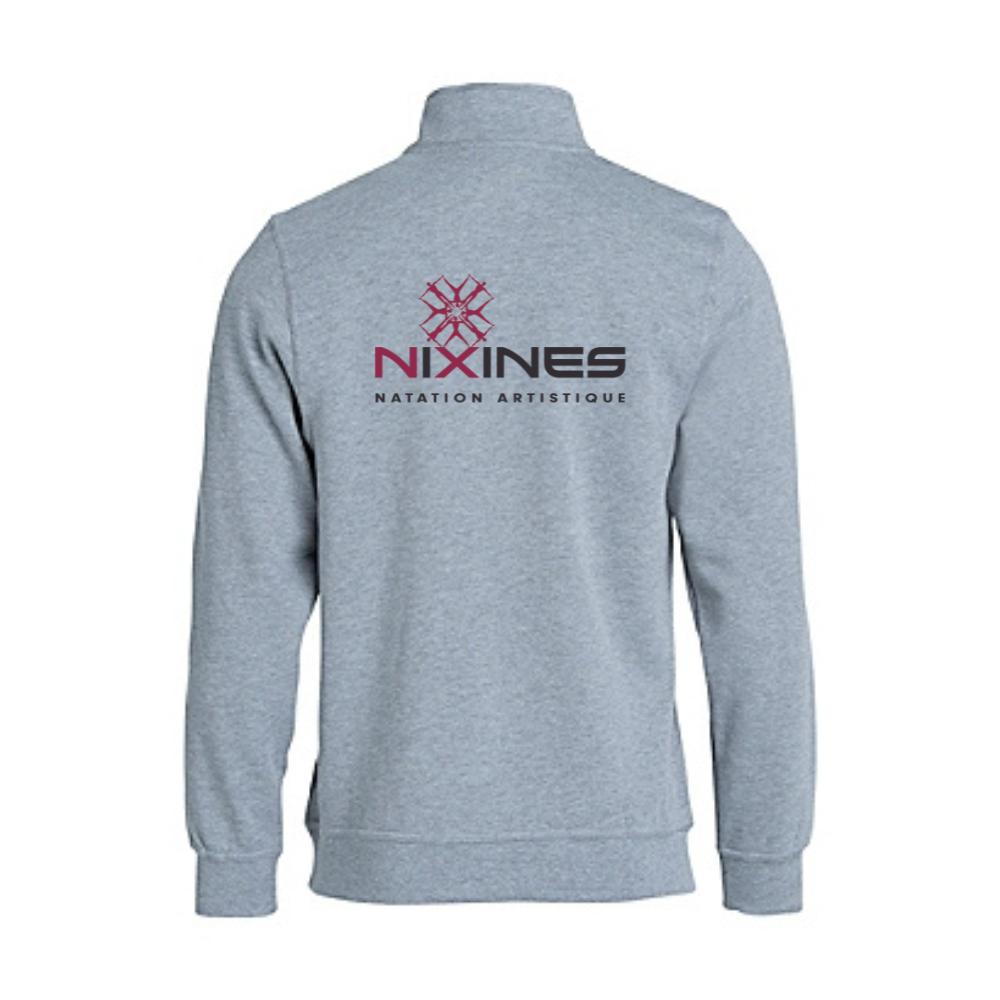 Unisex Half-Zip Sweatshirt - Grey Blend