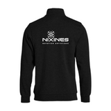 Nixines - SE - Coton ouaté à Demi-Zip Unisexe - Noir - Sports-Études