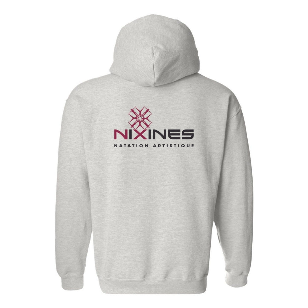 Nixines - Chandail molleton à capuchon (Kangourou/Hoodie) - Adulte - Cendré