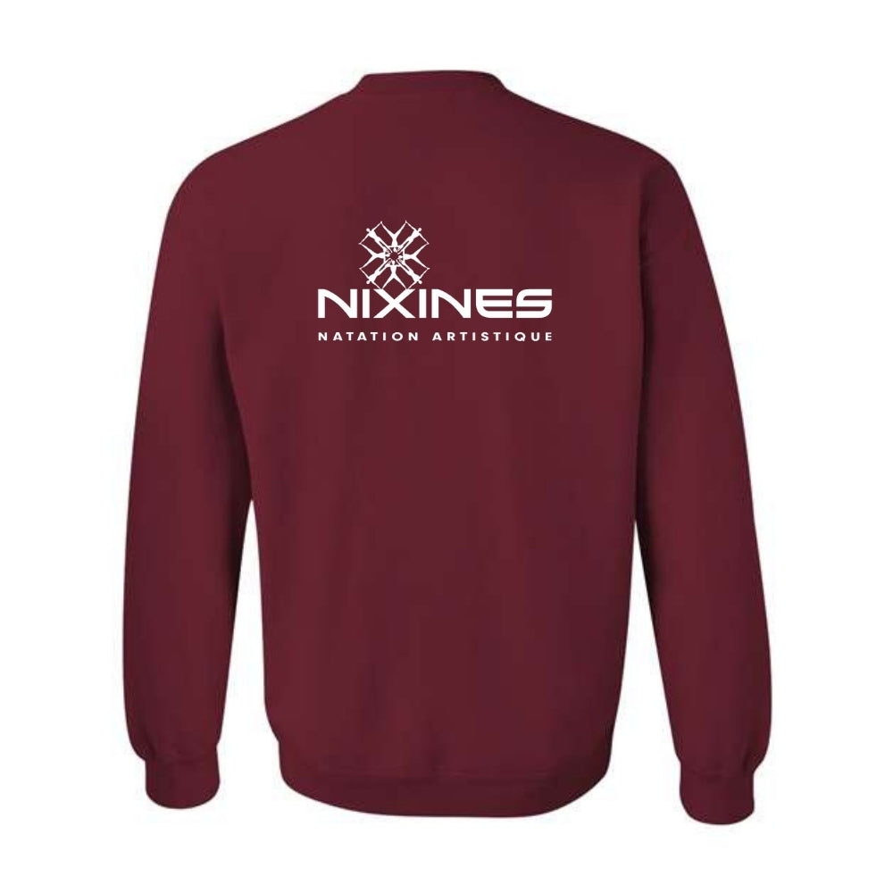 Nixines - SE - Chandail molleton (coton ouaté) - Adulte - Bourgogne - Sports-Études