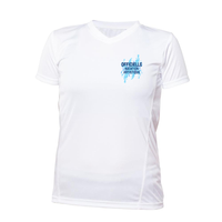 Short-sleeved technical sweater - Women - White