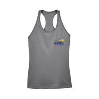 Pickleball Saint-Bruno - Camisole performance pour femmes - Gris graphite
