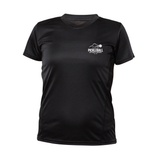 Short-sleeved technical sweater - Women - Black