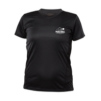Short-sleeved technical sweater - Women - Black