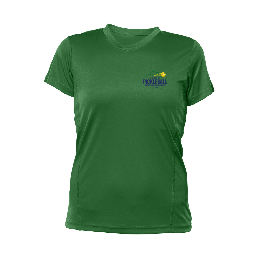 Short-sleeved technical sweater - Feminine - Sport green