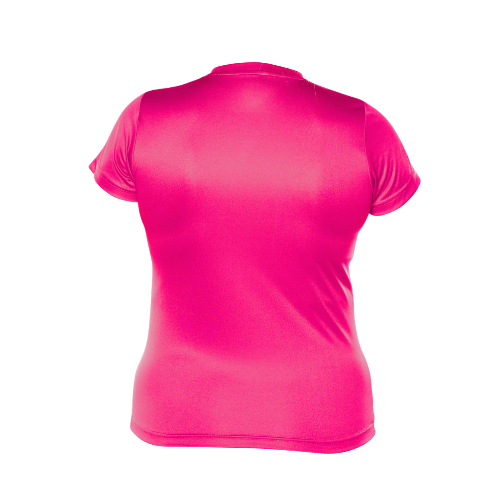 Short-sleeved technical sweater - Feminine - Pink