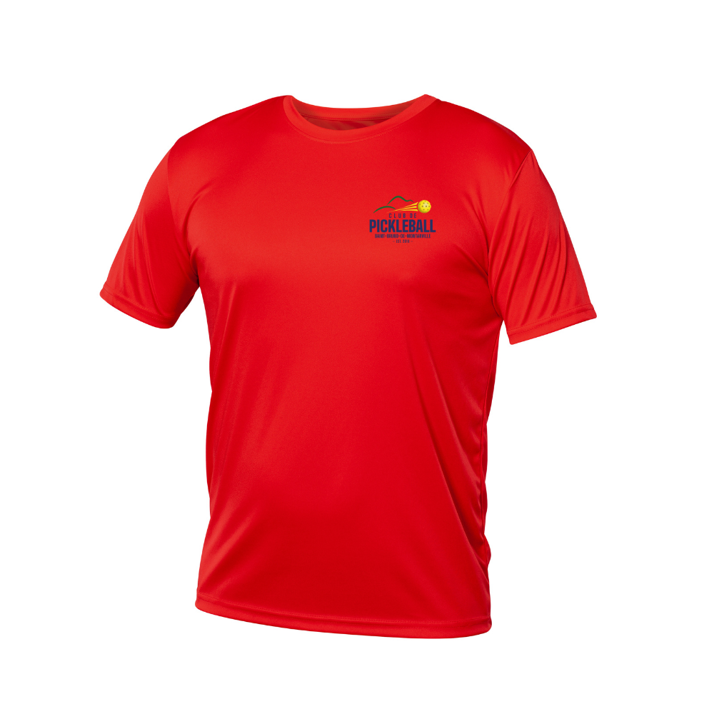 Short-sleeved technical sweater - Men's - Red