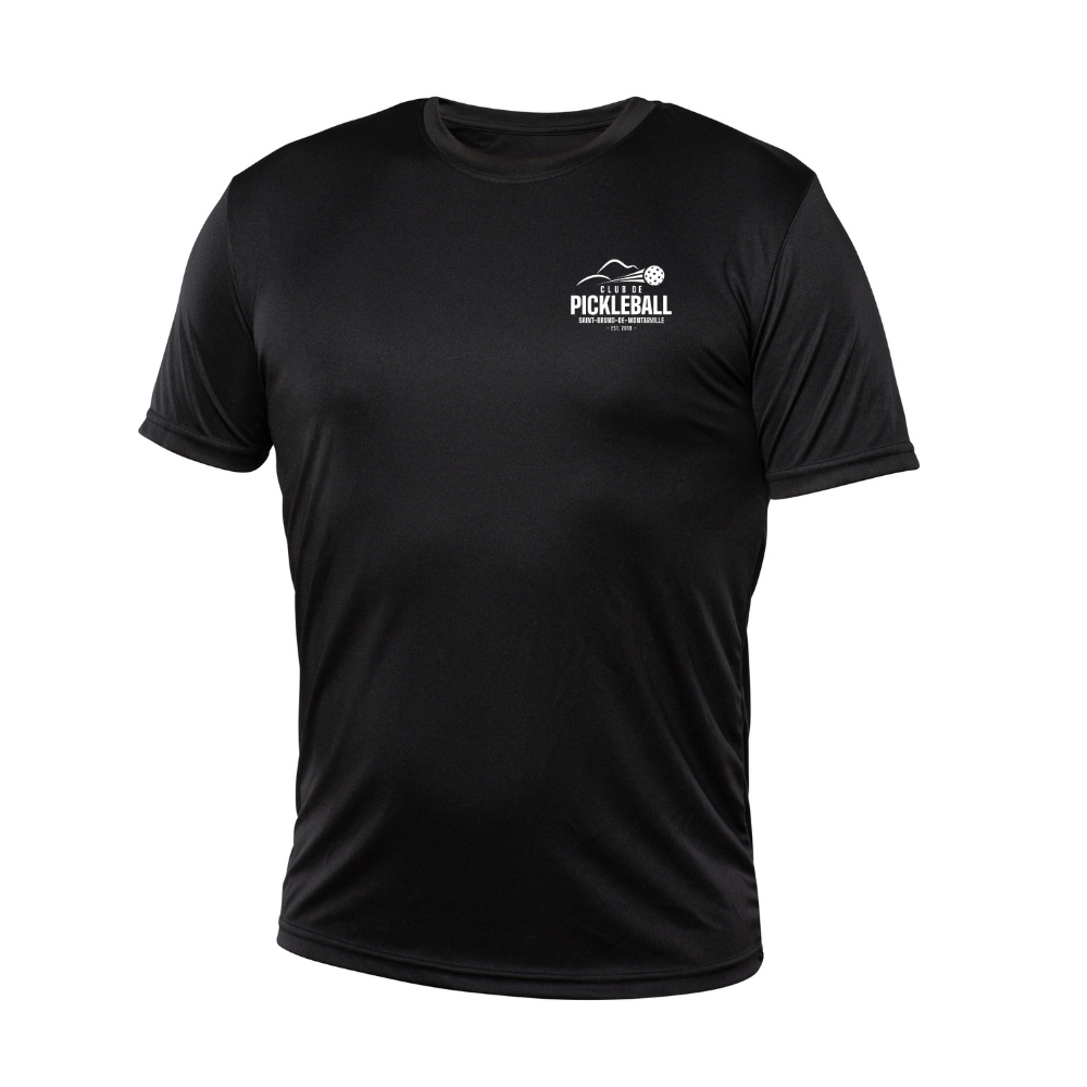 Short-sleeved technical sweater - Men - Black