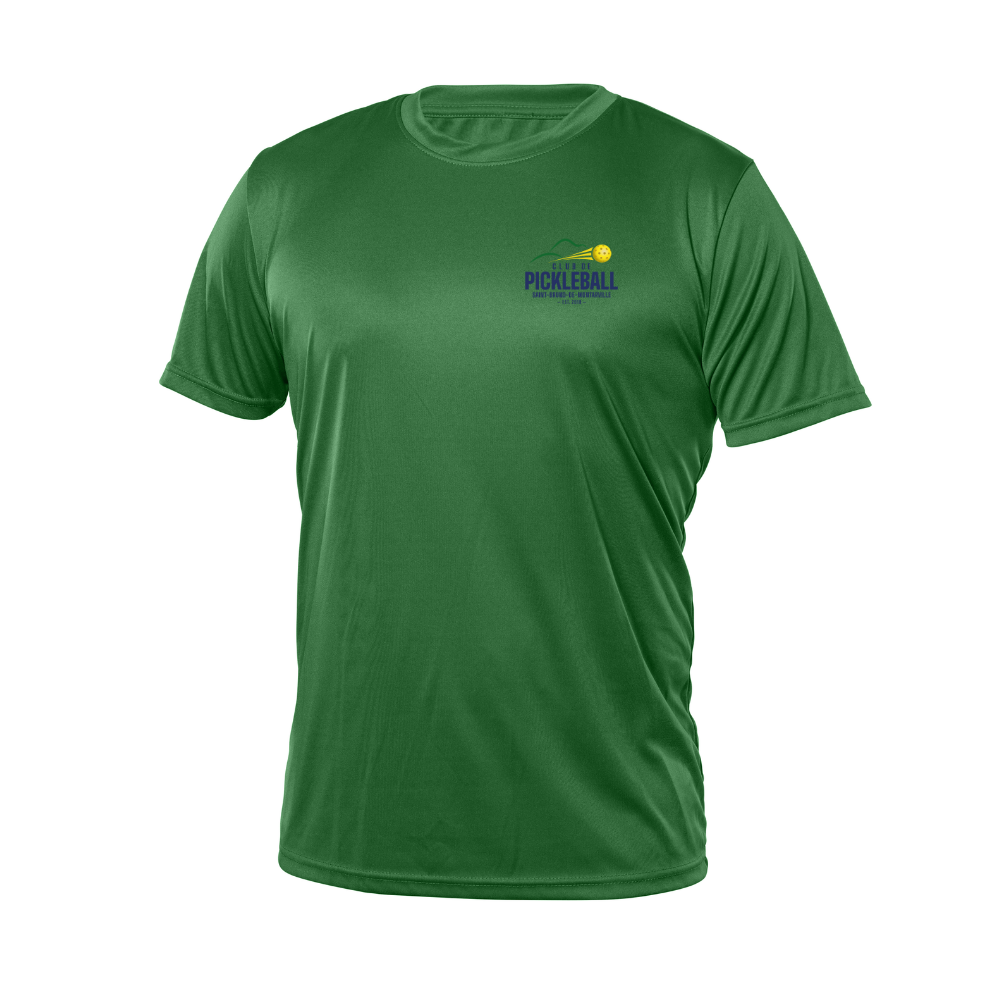 Short-sleeved technical sweater - Men - Sport green