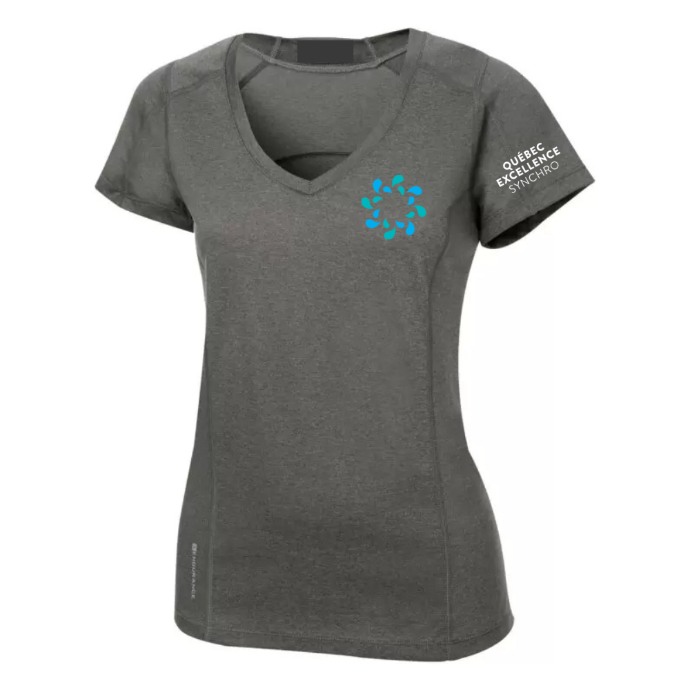 Québec Excellence Synchro - Endurance short-sleeved sweater - Trainer - Women's - Gray