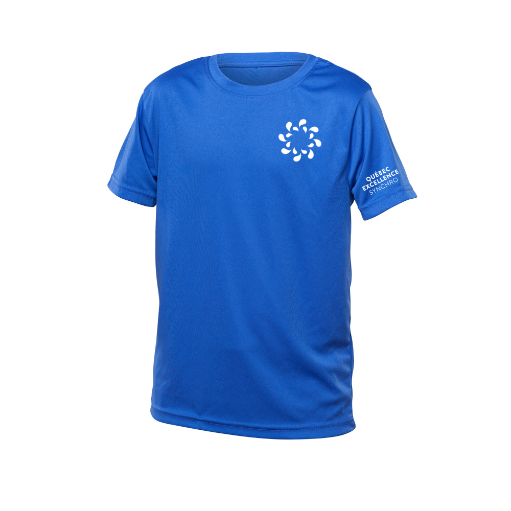 Québec Excellence Synchro - Technical short-sleeved sweater - Child - Royal
