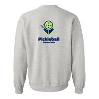 Pickleball Sainte-Julie - Chandail molleton (coton ouaté) - Adulte - Gris - Version LOGO