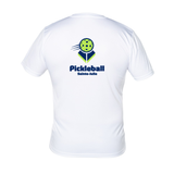 Pickleball Sainte-Julie - Chandail technique à manches courtes - Homme - Blanc - Version LOGO