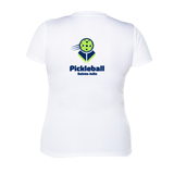 Pickleball Sainte-Julie - Chandail technique à manches courtes - Féminin - Blanc - Version LOGO