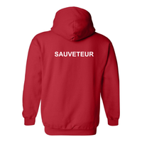 Fleece hooded sweater (Kangaroo/Hoodie) - Adult - Red