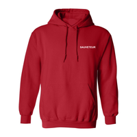 Fleece hooded sweater (Kangaroo/Hoodie) - Adult - Red